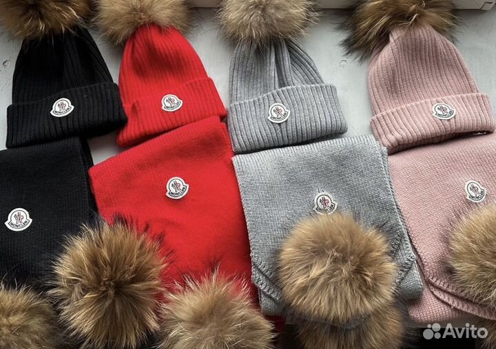 Шапка и шарф Moncler детские