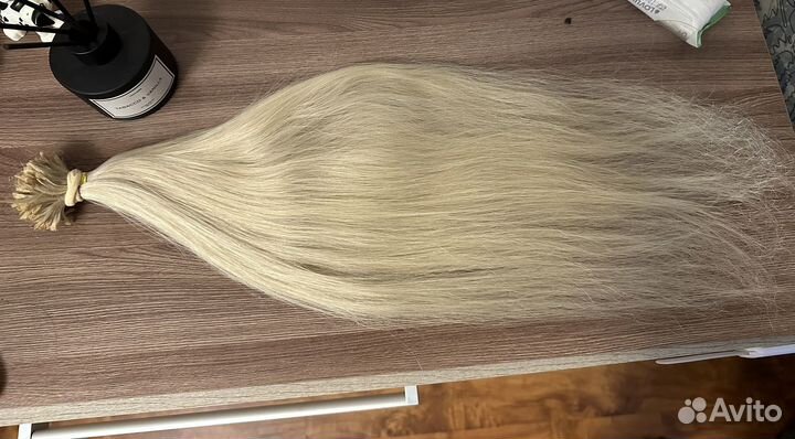 Волосы для наращивания блонд славянка бу 55