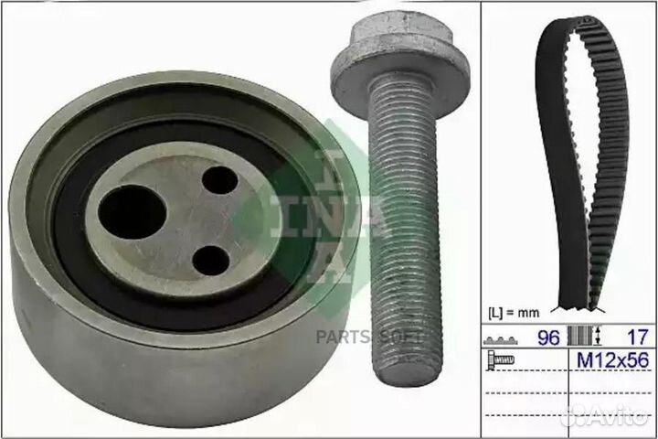 INA 530049010 530 0490 10 рем.к-кт грм\ Renault Ka