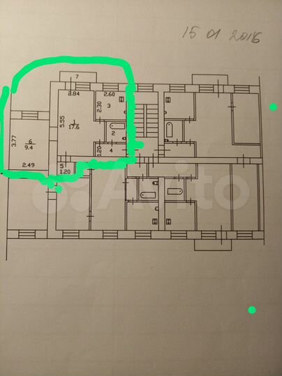 2-к. квартира, 40,4 м², 2/5 эт.