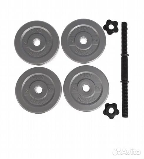 Гантель в сборе