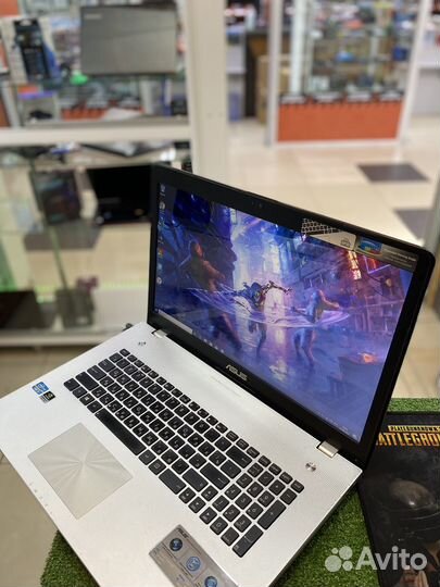 Asus 17 дюймовый i5 видео 2 gb озу 8gb SSD120HDD1t