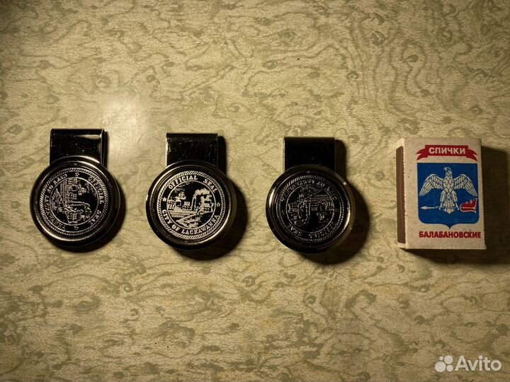 Зажим для денег/карточек/документов 3 шт