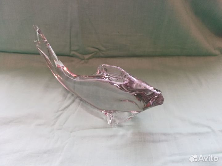 Статуэтка Рыба стеклянная СССР