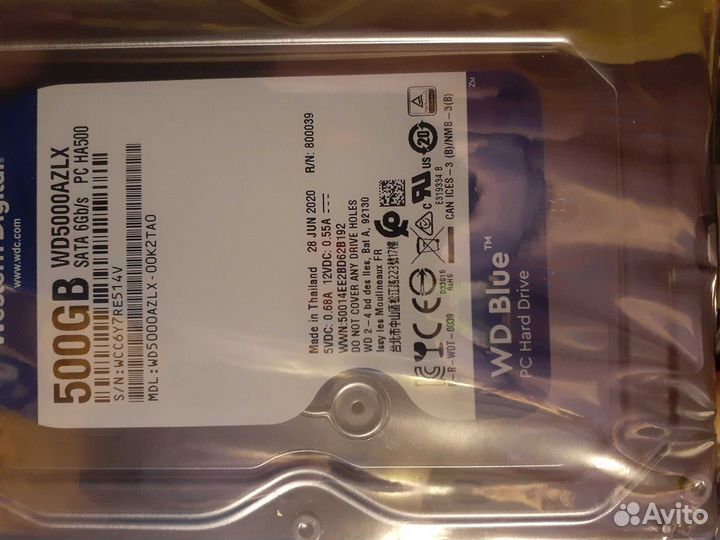 Жесткий диск western digital 500gb WD5000azlx