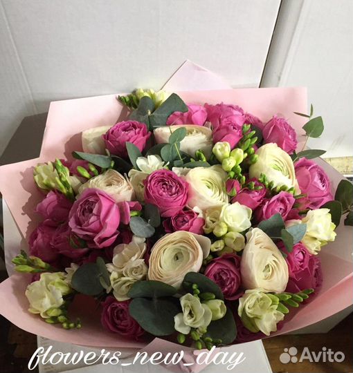 Букет Цветов Розы Пионовидные Розы 21 31 51 101