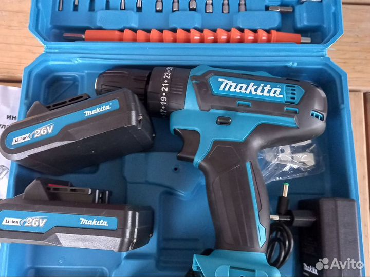 Шуруповерт makita 26v ударный Новый