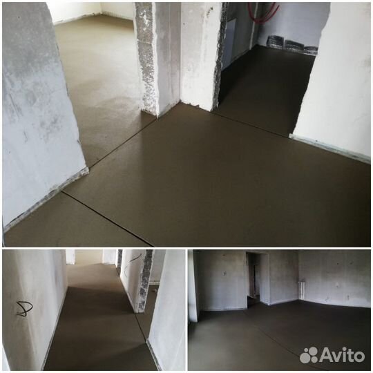 Механизированная полусухая стяжка пола