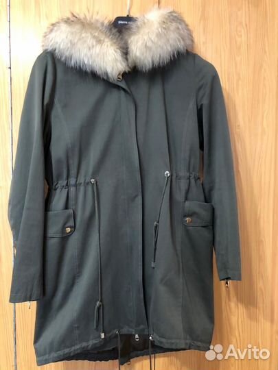 Парка женская с натуральным мехом
