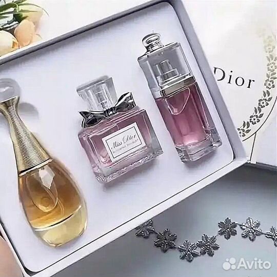 Подарочный набор парфюмерии Диор 3 по 30ml