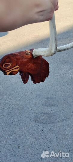 Вешалка рога, ручная работа