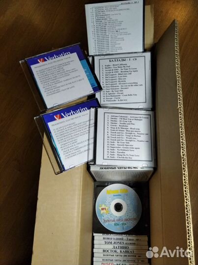 CD, MP-3 диски, на болванках