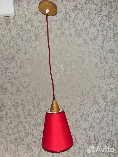 Светильник потолочный подвесной дерево