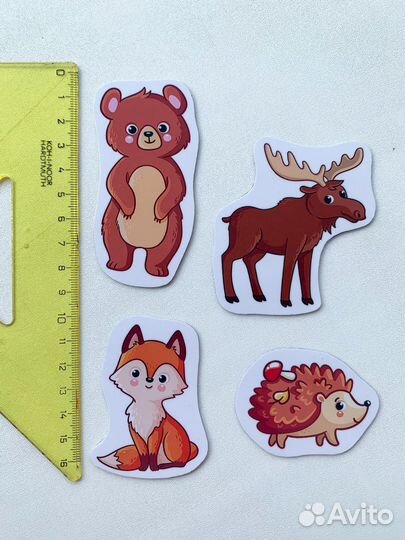 Магниты детские развивающие игры животные