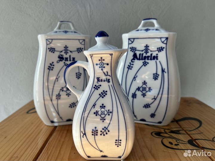 Фарфоровые емкости д/кухни.Германия