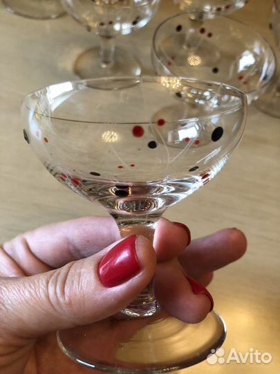 Ваза рюмки стекло СССР винтаж