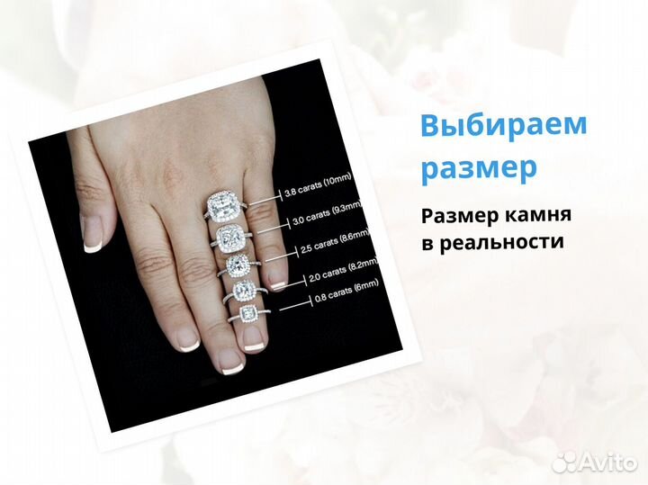 Кольцо с бриллиантом 0,4 ct помолвочное