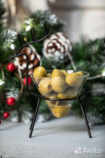 Бокал новогодний олень