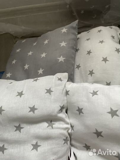 Подушки бортики в кроватку