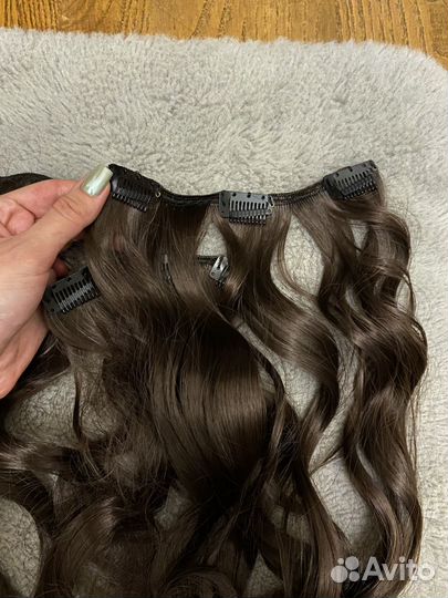 Волосы на заколках 55 см