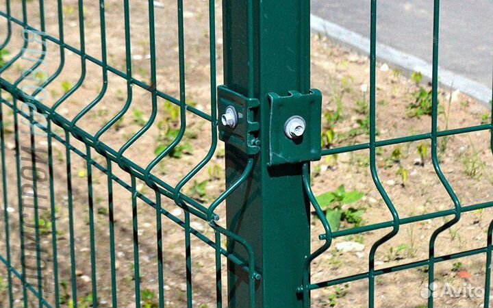 3Д забор и ворота откатные