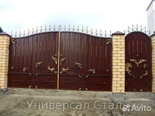 Кованые ворота и калитки Эконом