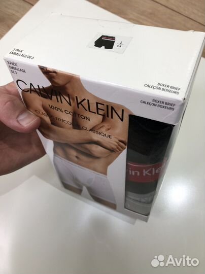 Трусы мужские боксеры calvin klein M.L.XL