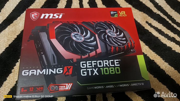 Видеокарта MSI gtx 1080 Gaming X
