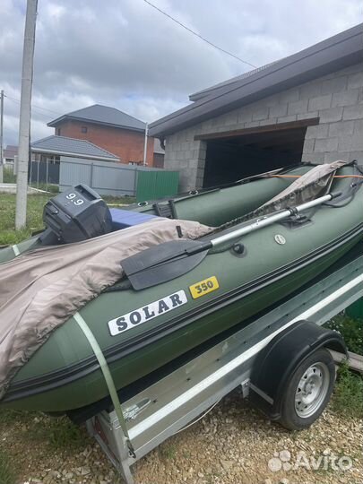 Лодка солар 350, sharmax 9,9(15), эхолот