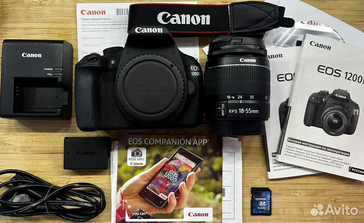 Canon 1200d kit как новый