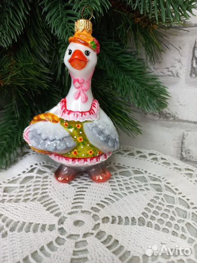 Ёлочная игрушка Гусыня Марта, Гусь Мартин, Ариэль