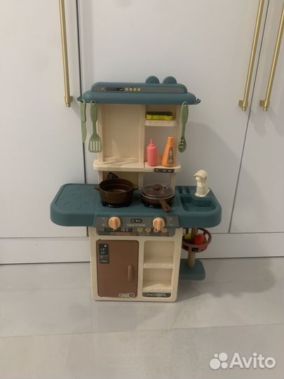 Детская игровая кухня с водой и паром со звуками