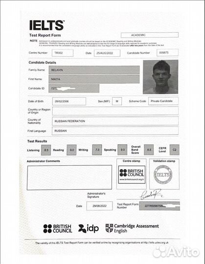 Репетитор по английскому языку, уровень носителя