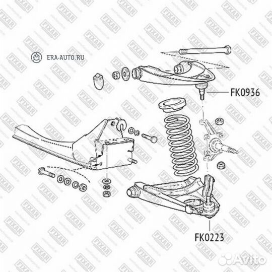 Fixar FK0936 Опора шаровая верхняя левая/правая пе