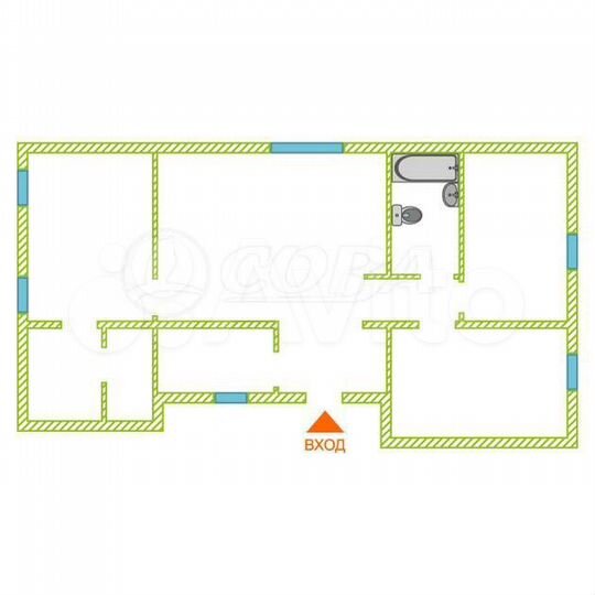 Дом 83 м² на участке 8 сот.