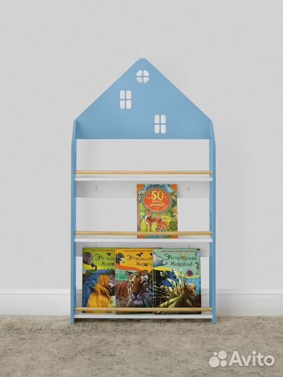 Стеллаж детский Монтессори для книг 