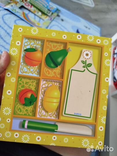 Развивающие деревянные игрушки от 1 года фрукты