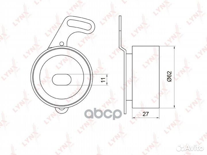 PB-1021 ролик натяжной ремня грм Honda Accord