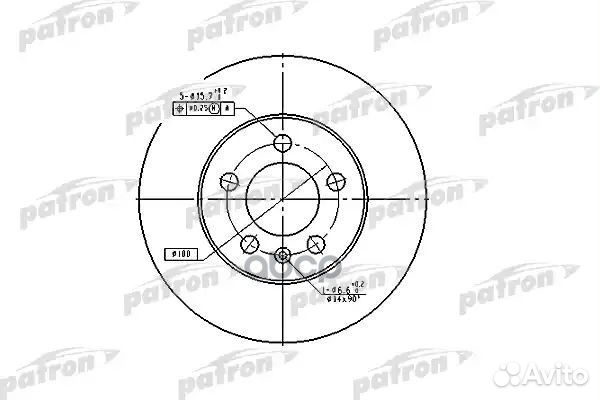 Диск тормозной PBD2803 patron