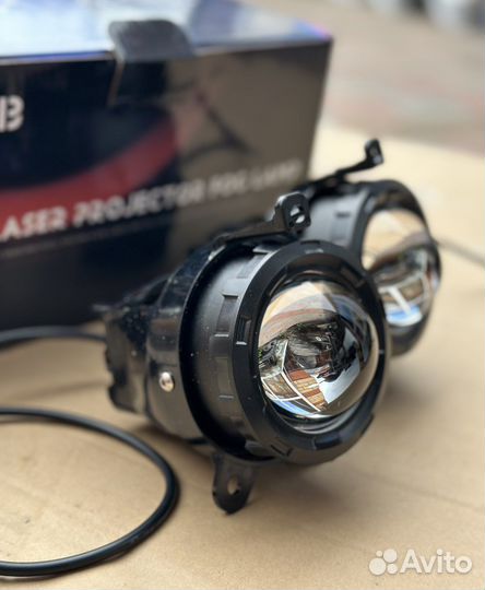 Противотуманные фары LED линза Приора