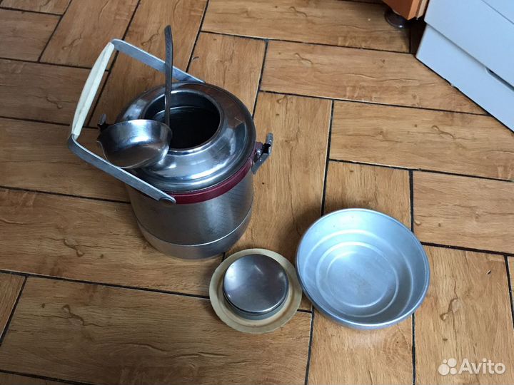 Термос металлический 4 литра для первых ивторых бл