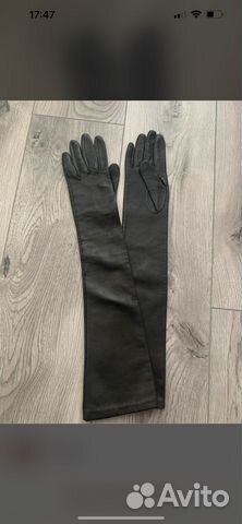 Перчатки женские кожаные новые 6.5