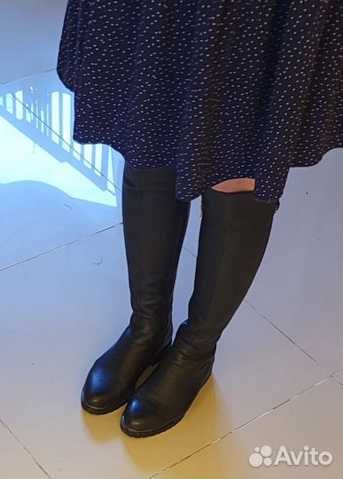 Сапоги демисезонные натуральная кожа