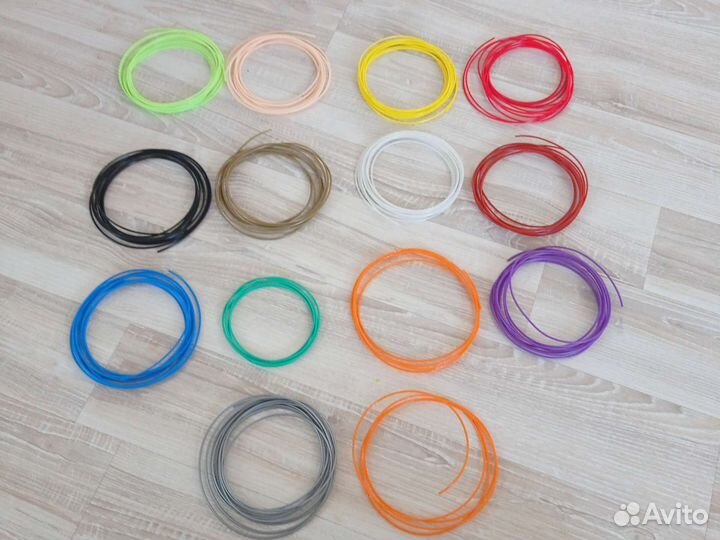 Пластиковые кольца для 3D ручки все цвета