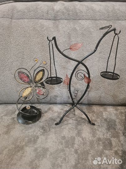 Подсвечник 2 шт металл