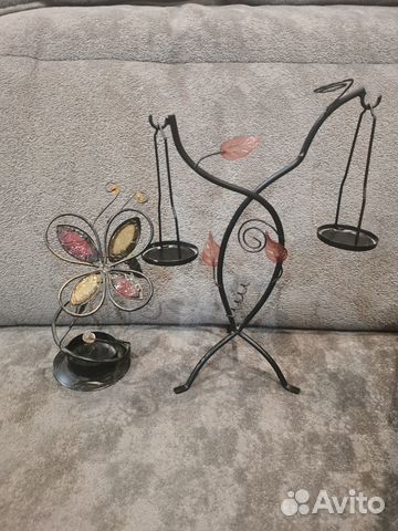 Подсвечник 2 шт металл