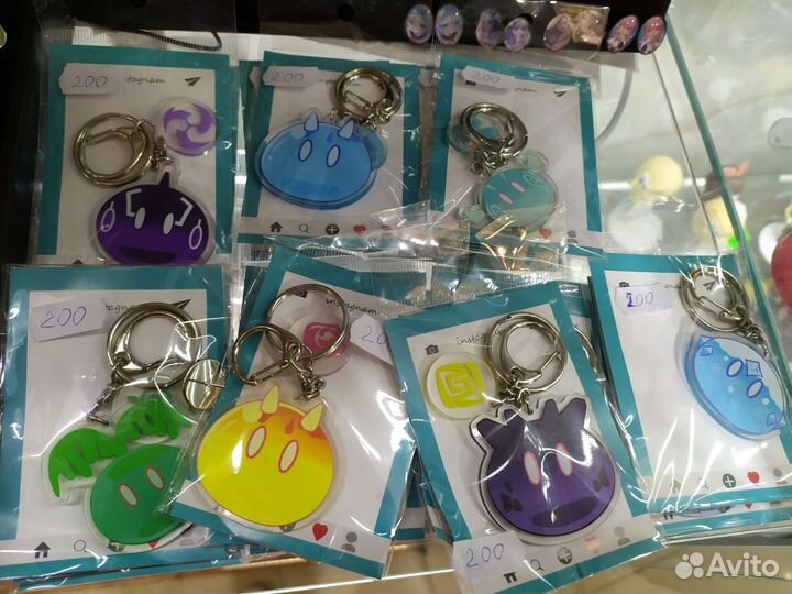 Брелки по Genshin impact новые цена за 1шт