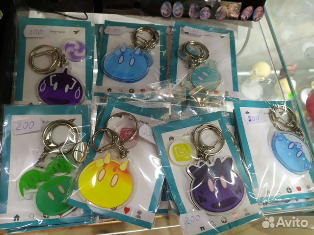 Брелки по Genshin impact новые цена за 1шт