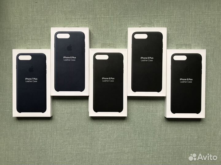 Чехлол iPhone 8 7 Plus Apple Leather Case оригинал