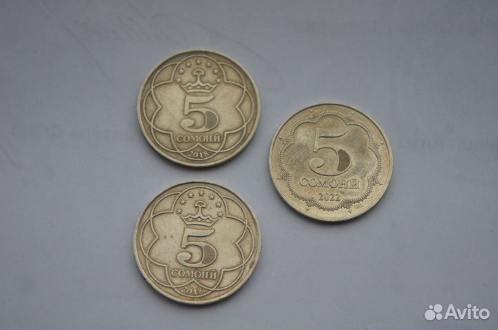 Таджикские монеты сомони